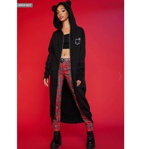 Pretty N Punk Hello Kitty X Dolls Kill Long Duster Jacket or Sweater XL